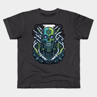 Cyborg Heads S03 D11 Kids T-Shirt
